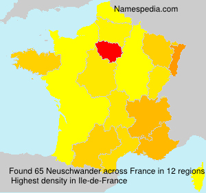 Surname Neuschwander in France Surname Neuschwander in France