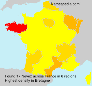 Surname Nevez in France Surname Nevez in France