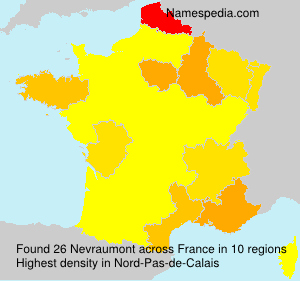 Surname Nevraumont in France Surname Nevraumont in France