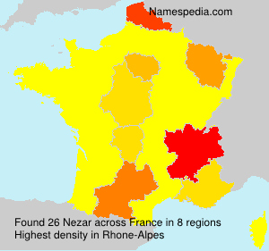 Surname Nezar in France Surname Nezar in France