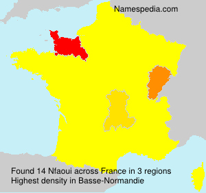 Surname Nfaoui in France