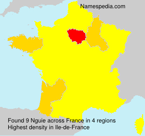 Surname Nguie in France