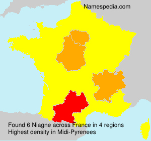 Surname Niagne in France Surname Niagne in France