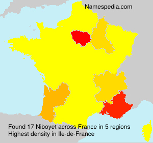 Surname Niboyet in France Surname Niboyet in France