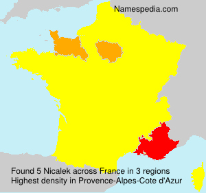 Surname Nicalek in France Surname Nicalek in France