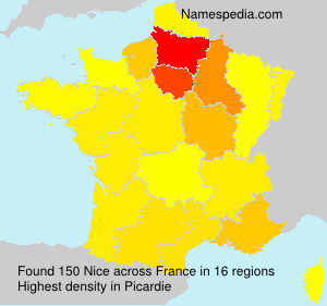 Surname Nice in France Surname Nice in France