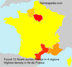 Surname Nicelli in France Surname Nicelli in France