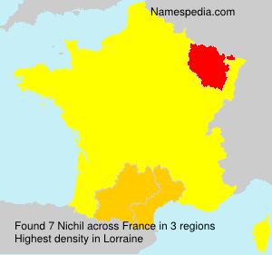 Surname Nichil in France Surname Nichil in France
