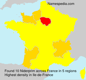Surname Niderprim in France Surname Niderprim in France