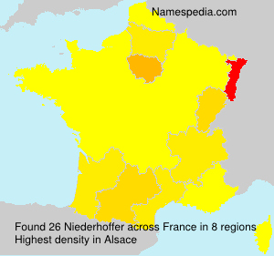 Surname Niederhoffer in France Surname Niederhoffer in France