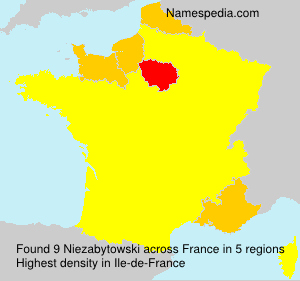 Surname Niezabytowski in France Surname Niezabytowski in France