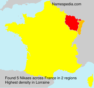 Surname Nikaes in France Surname Nikaes in France