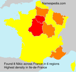 Surname Nikic in France Surname Nikic in France