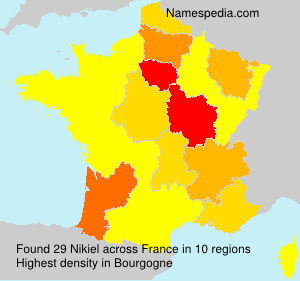 Surname Nikiel in France Surname Nikiel in France