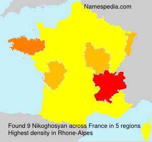 Surname Nikoghosyan in France Surname Nikoghosyan in France
