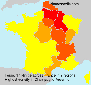 Surname Ninitte in France Surname Ninitte in France