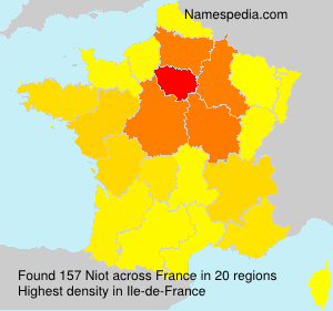 Surname Niot in France Surname Niot in France