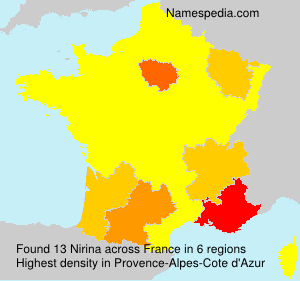Surname Nirina in France Surname Nirina in France