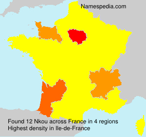 Surname Nkou in France
