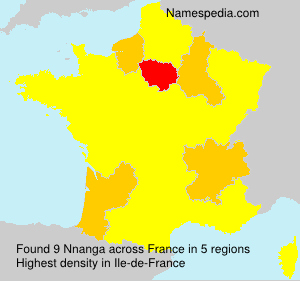 Surname Nnanga in France Surname Nnanga in France