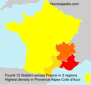 Surname Nobilini in France