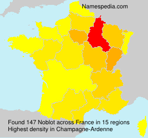 Surname Noblot in France Surname Noblot in France