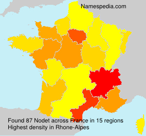 Surname Nodet in France Surname Nodet in France