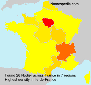 Surname Nodier in France Surname Nodier in France