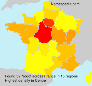 Surname Nodot in France