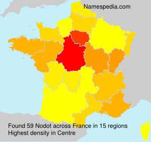 Surname Nodot in France Surname Nodot in France