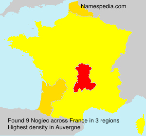 Surname Nogiec in France Surname Nogiec in France