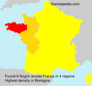 Surname Nogrix in France Surname Nogrix in France