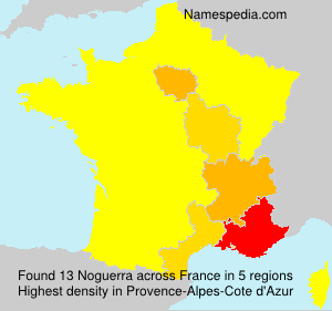 Surname Noguerra in France Surname Noguerra in France