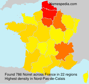 Surname Noiret in France Surname Noiret in France