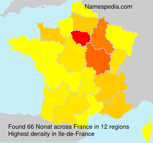 Surname Nonat in France Surname Nonat in France