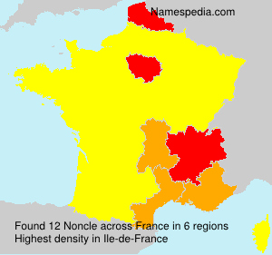Surname Noncle in France Surname Noncle in France
