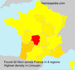 Surname Noni in France Surname Noni in France