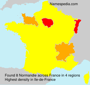 Surname Normandie in France