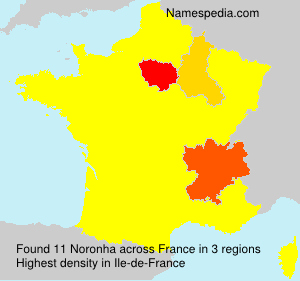Surname Noronha in France Surname Noronha in France