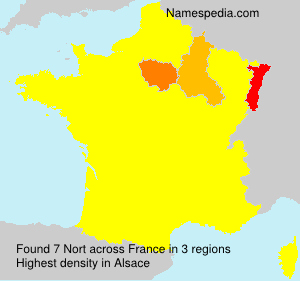 Surname Nort in France Surname Nort in France