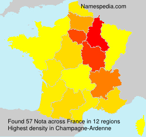 Surname Nota in France Surname Nota in France