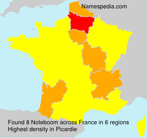Surname Noteboom in France Surname Noteboom in France