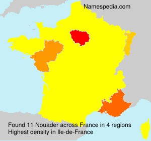 Surname Nouader in France Surname Nouader in France