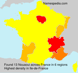 Surname Nouaoui in France Surname Nouaoui in France