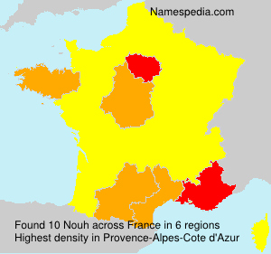 Surname Nouh in France Surname Nouh in France