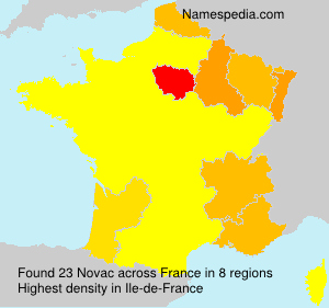 Surname Novac in France Surname Novac in France
