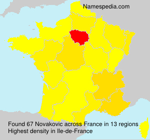 Surname Novakovic in France Surname Novakovic in France