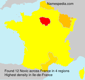 Surname Novic in France