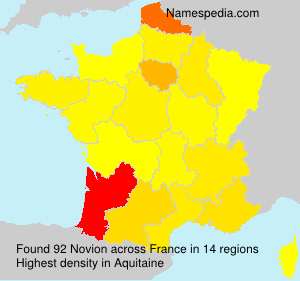 Surname Novion in France Surname Novion in France