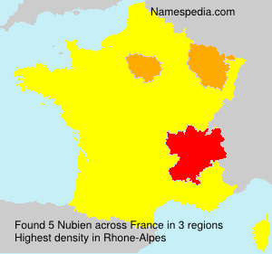 Surname Nubien in France